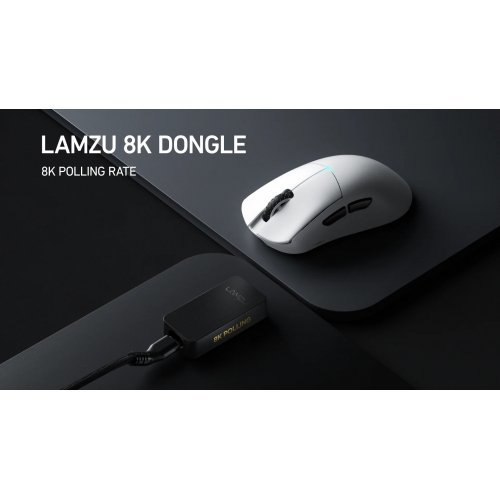 Мишка Lamzu LAMZU-8K-DONGLE-WH (снимка 6)