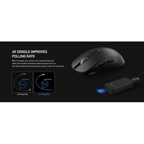 Мишка Lamzu LAMZU-ATLANTIS-M-4K-BLK (снимка 9)