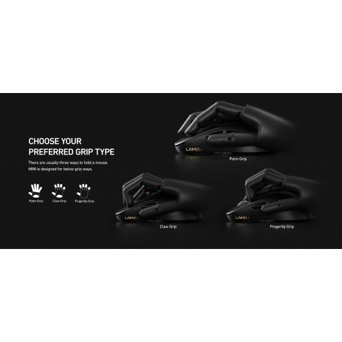 Мишка Lamzu LAMZU-ATLANTIS-M-4K-BLK (снимка 13)