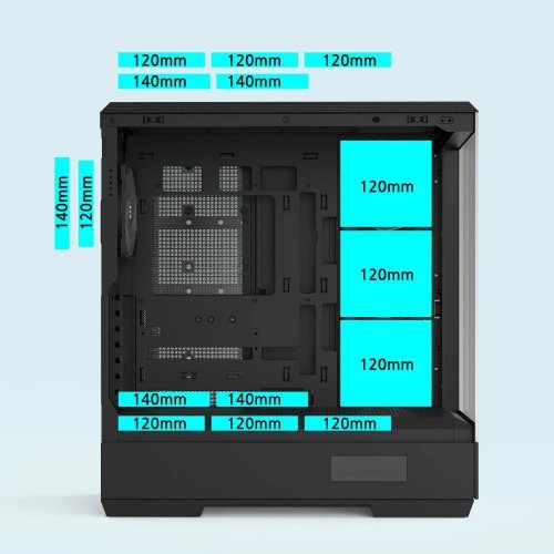 Компютърна кутия Zalman ZM-P50-DS-BK (снимка 21)