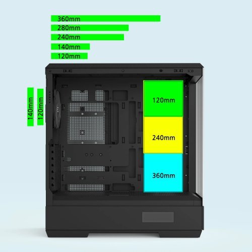 Компютърна кутия Zalman ZM-P50-DS-BK (снимка 23)