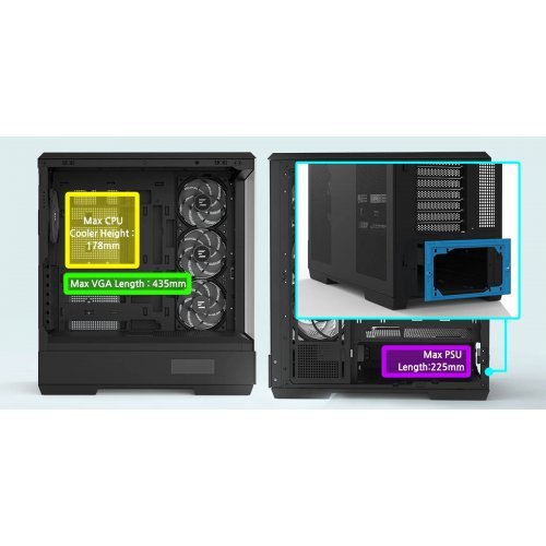 Компютърна кутия Zalman ZM-P50-DS-BK (снимка 25)