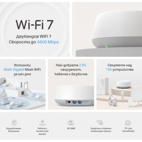Безжичен рутер TP-Link Deco BE25(2-pack) (снимка 3)
