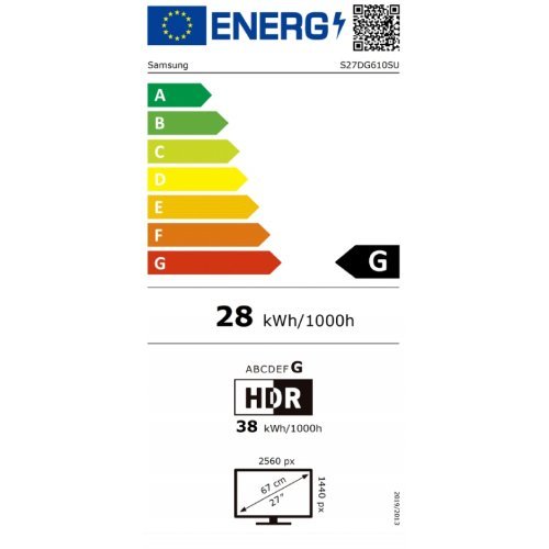 Монитор Samsung Odyssey LS27DG610SUXEN (снимка 11)