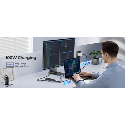 Докинг станция Orico OM28PR-G2-BK (снимка 7)