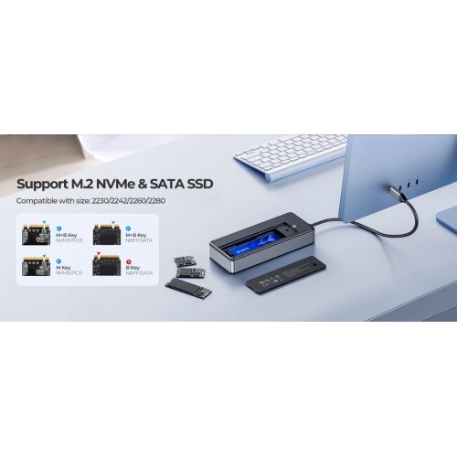 Докинг станция Orico OM28PR-G2-BK (снимка 9)