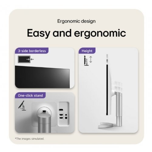 Монитор LG 32UN650K-W (снимка 6)