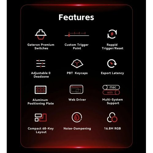 Клавиатура MadLions FIRE-68-ULTRA (снимка 6)