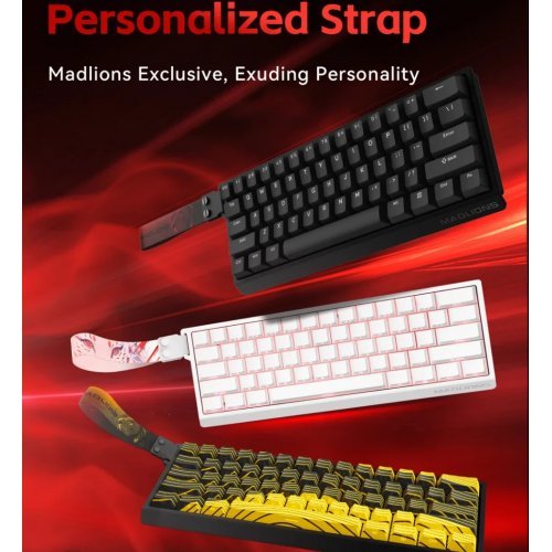 Клавиатура MadLions MAD-60-HE-RGB-WH (снимка 5)