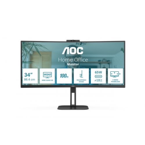 Монитор AOC CU34V5C/BK (снимка 2)