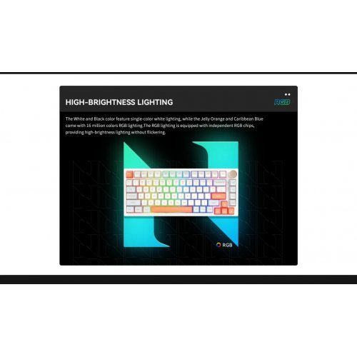 Клавиатура VGN N75-PRO-GREY-BL (снимка 13)