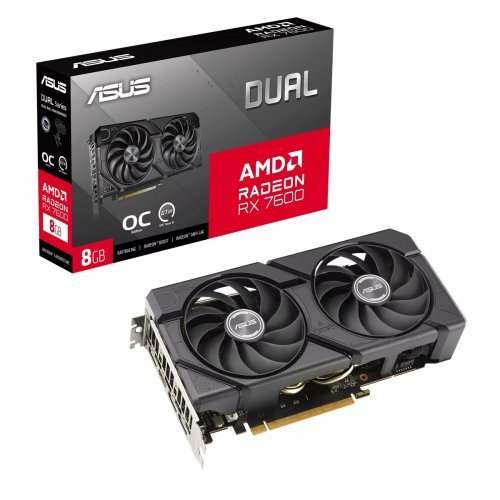 Видео карта Asus DUAL-RX7600-O8G-EVO (снимка 1)