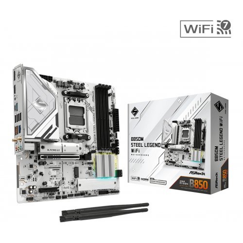 Дънна платка ASRock B850M STEEL LEGEND WIFI (снимка 1)