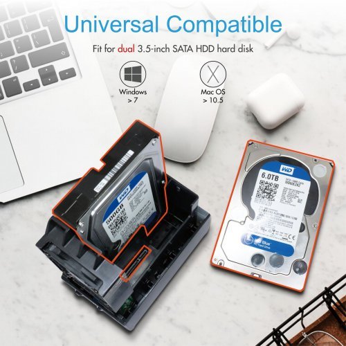 NAS устройство ICYBOX IB-RD3621U3 (снимка 3)