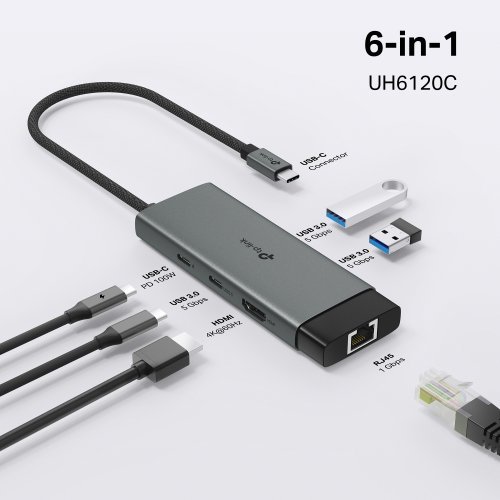 USB хъб TP-Link UH6120C (снимка 3)