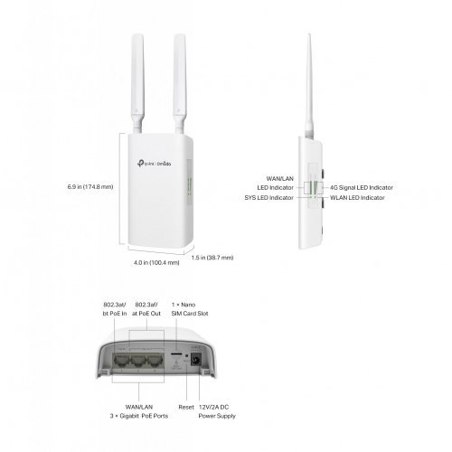 Безжичен рутер TP-Link ER703WP-4G-Outdoor (снимка 5)