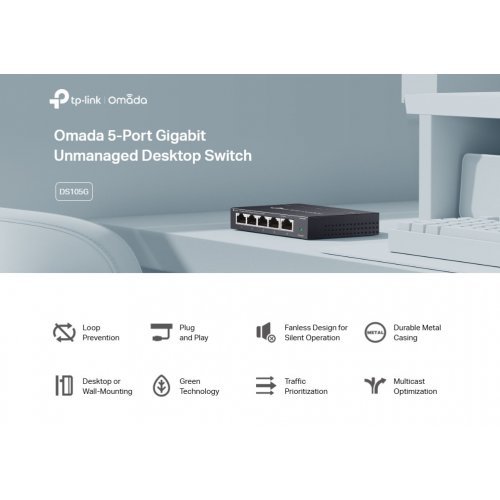 Суич TP-Link DS105G (снимка 5)