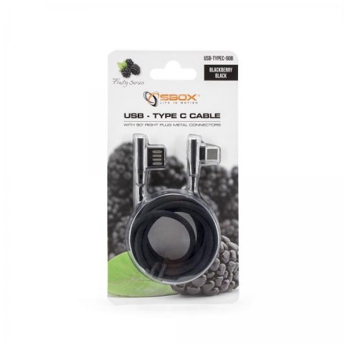 USB кабел SBOX USB-C-90-B (снимка 2)