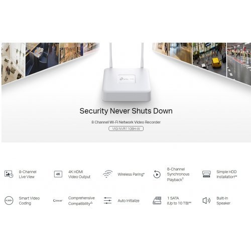 Мрежов видео рекордер TP-Link IGI NVR1108H-W (снимка 4)