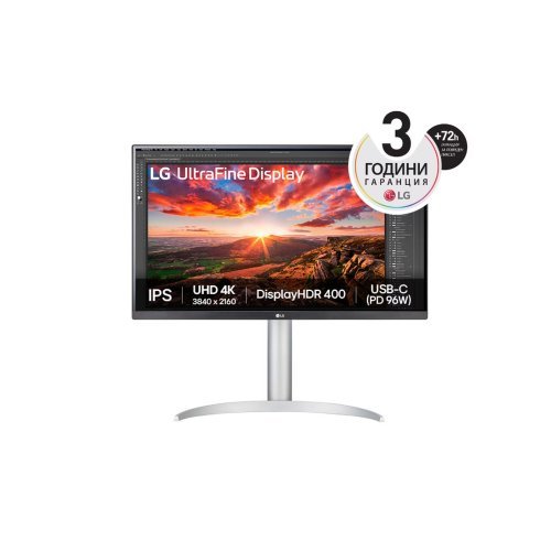 Монитор LG 27UP850K-W (снимка 1)