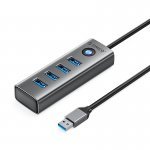 USB хъб Orico PDD4U-U3-015-GY-EP