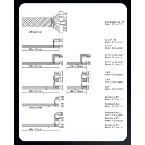 Захранващ блок Zalman ZM700-GV2-SE (снимка 16)