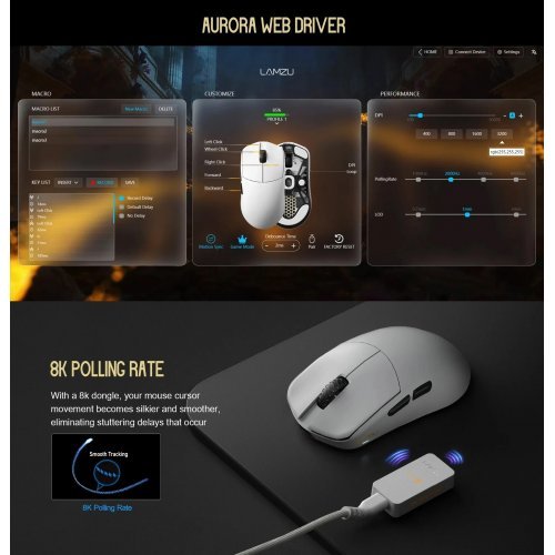 Мишка Lamzu LAMZU-MAYA-X-PNK (снимка 12)