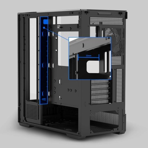 Компютърна кутия Zalman ZM-P40-PRISM-BK (снимка 21)
