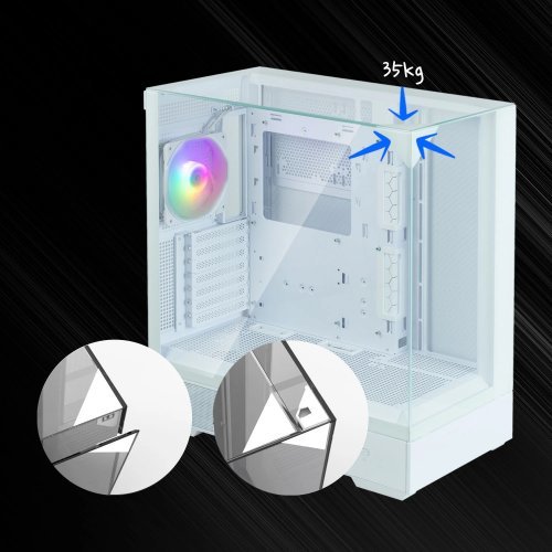 Компютърна кутия Zalman ZM-P40-PRISM-WH (снимка 17)