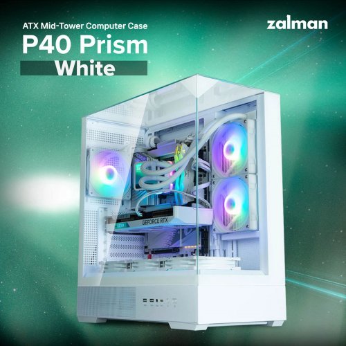 Компютърна кутия Zalman ZM-P40-PRISM-WH (снимка 31)