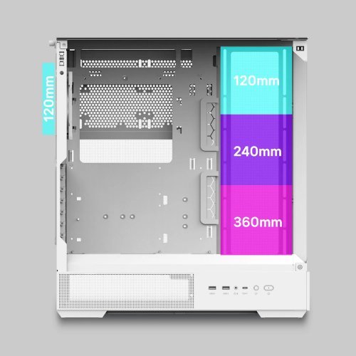 Компютърна кутия Zalman ZM-P40-PRISM-WH (снимка 34)