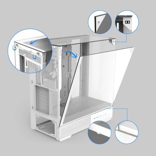 Компютърна кутия Zalman ZM-P40-PRISM-WH (снимка 38)