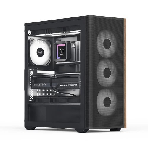 Компютърна кутия AeroCool D501A-G-BK-v2 (снимка 1)