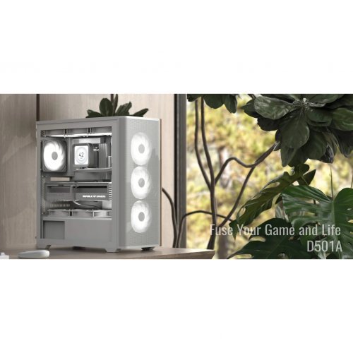 Компютърна кутия AeroCool D501A-G-WT-v2 (снимка 8)