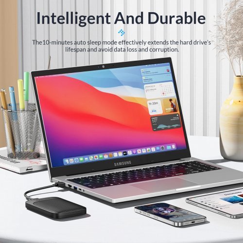 Кутия за диск Orico 2020C3-V1-BK-EP (снимка 6)