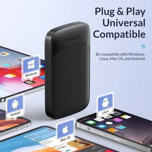 Кутия за диск Orico 2020C3-V1-BK-EP (снимка 11)