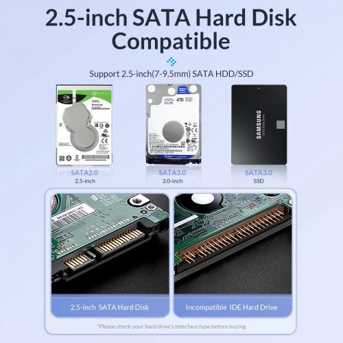 Кутия за диск Orico 2020C3-V1-BK-EP (снимка 13)