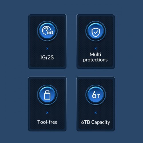 Кутия за диск Orico 2526U3-V1-BK-EP (снимка 5)