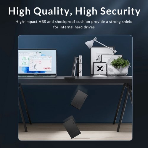 Кутия за диск Orico 2526U3-V1-BK-EP (снимка 7)