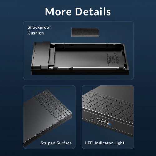 Кутия за диск Orico 2526U3-V1-BK-EP (снимка 16)