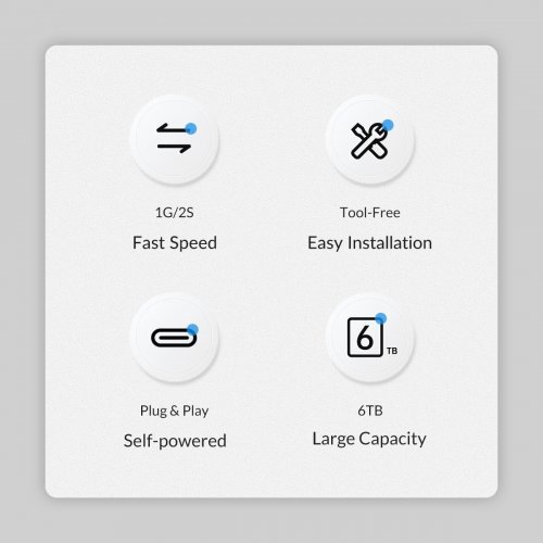 Кутия за диск Orico 2577C3-V1-BK-EP (снимка 5)