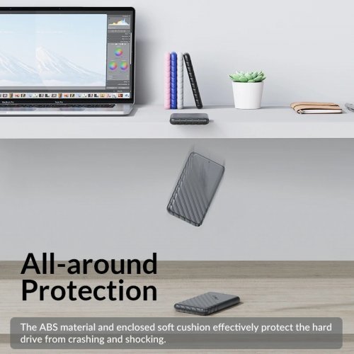 Кутия за диск Orico 25PW1C-C3-BK-EP (снимка 6)