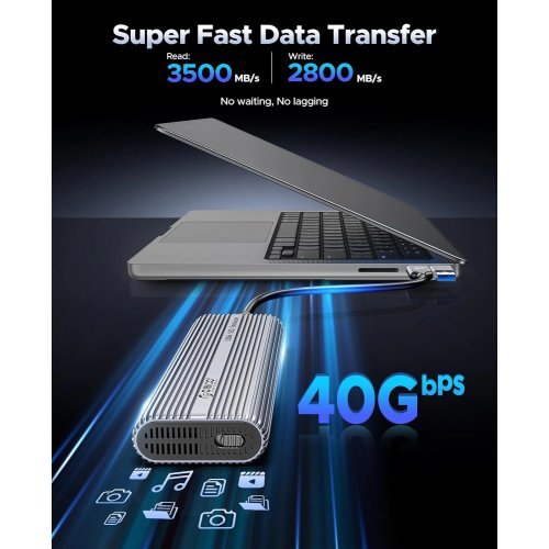 Кутия за диск Orico ACOM2-U4-GY-BP (снимка 6)