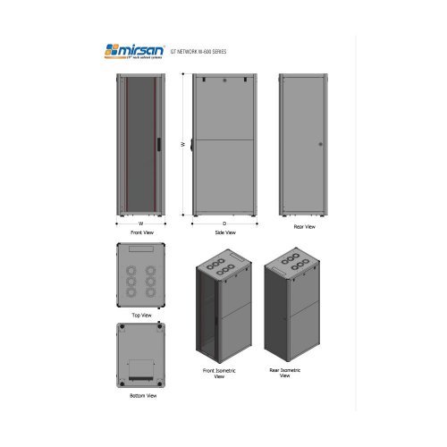 Комуникационен шкаф MIRSAN MR.GTN26U61.01 (снимка 2)