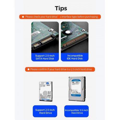 Кутия за диск Orico TX25C3-GY-BP (снимка 13)