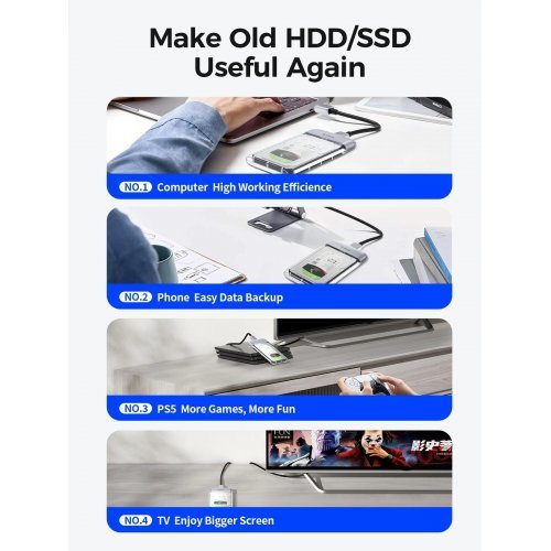 Кутия за диск Orico TX25C3-GY-BP (снимка 15)