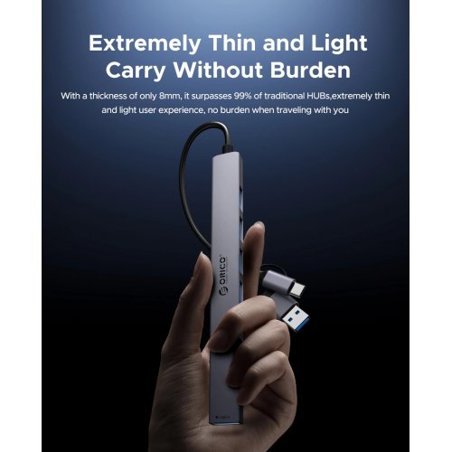 USB хъб Orico YSB4-U2-GY-BP (снимка 8)