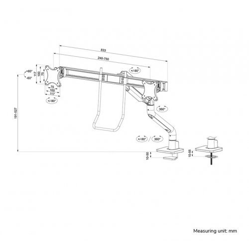 Стойки и стендове > NEOMOUNTS BY NEWSTAR DS75S-950BL2 (снимка 18)