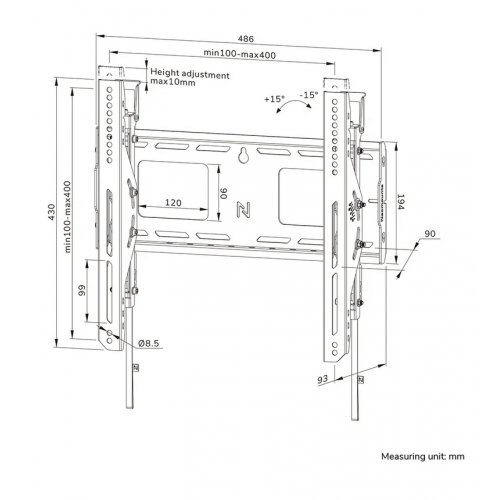 Стойки и стендове > NEOMOUNTS BY NEWSTAR WL35-750BL14 (снимка 17)