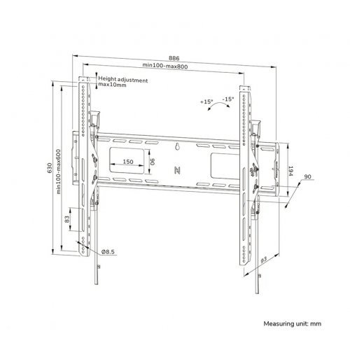 Стойки и стендове > NEOMOUNTS BY NEWSTAR WL35-750BL18 (снимка 17)